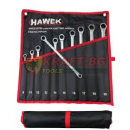 Удължени ключове прави лули с тресчотка 8-19мм , HAWEK , 51022RW
