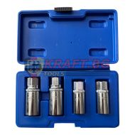 Екстрактори за шпилки к-т 4ч, 6-12mm, вложки шпилковадачи 1/2", HAWEK , HW-1102